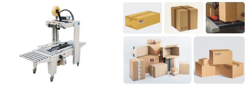 Tinggi Efektif Mesin Kemasan Karton, Carton Sealing Equipment Easy Size Changeovers
